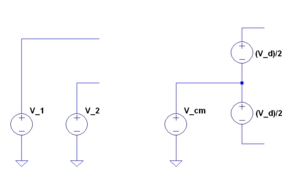 Differential Amplifier inputs